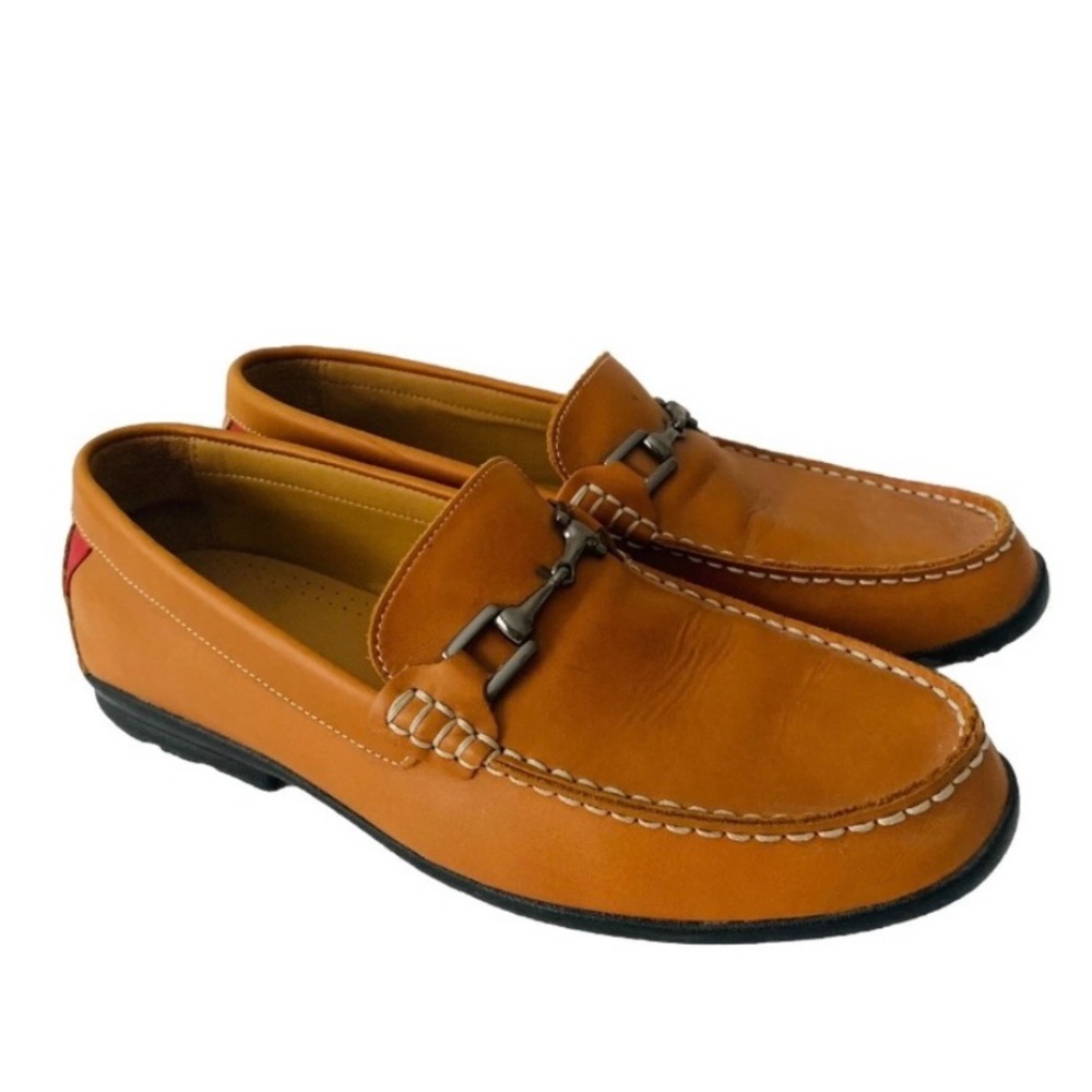 FootJoy Mens British Tan Leather Bit Loafers Size 10 Outdoor Gorpcore Golf